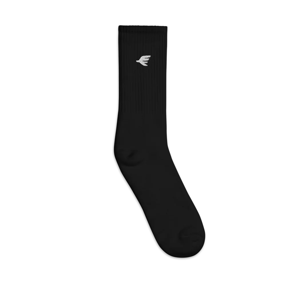 FLYMFORT. Embroidered Crew Socks | SOCCO SC200